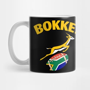 Bokke! Springbok Rugby South African Flag Mug